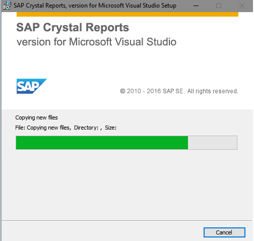 crystal report runtime 13